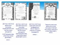 Дипломы и грамоты учеников